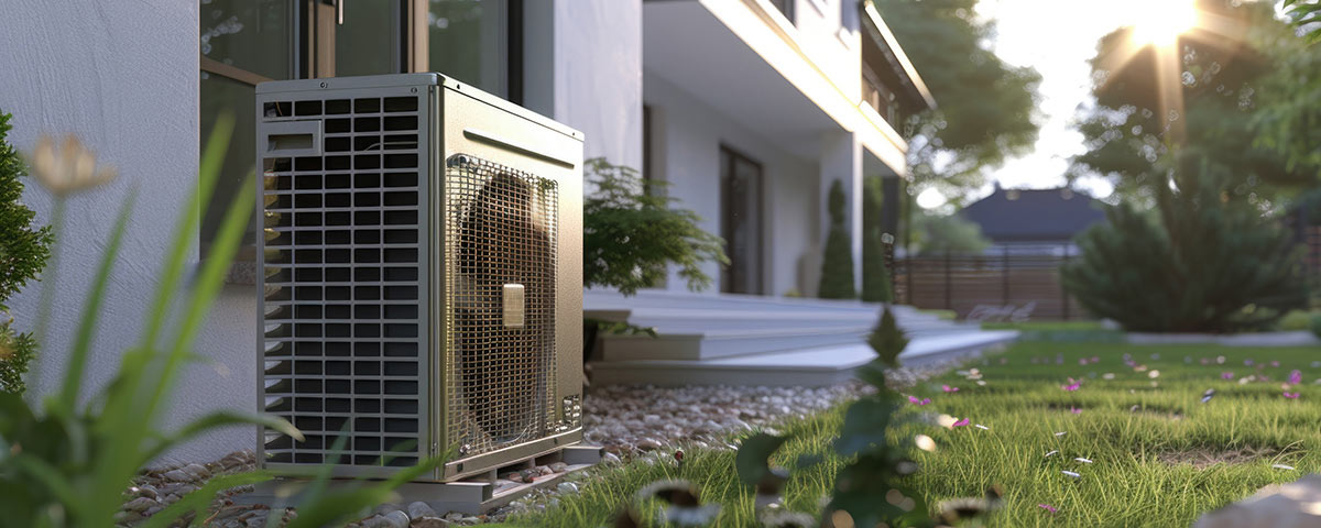 HVAC system outside of home